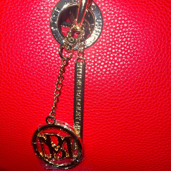 ✨Badgley Mishcka✨Medium Size Tote with Big Logo Eyelet in Red NWT - Picture 4 of 9